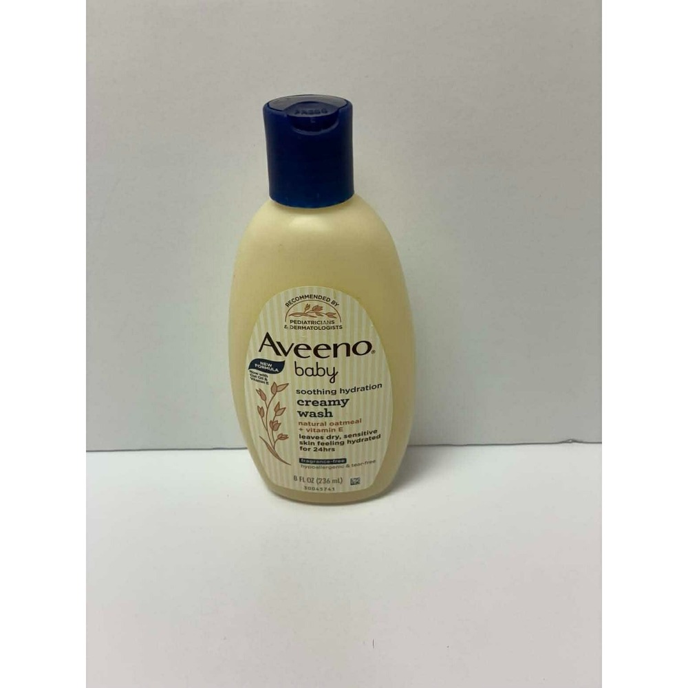 Aveeno Baby Soothing Hydration Creamy Wash W/ Oatmeal + Vitamin E 8 Fl oz New